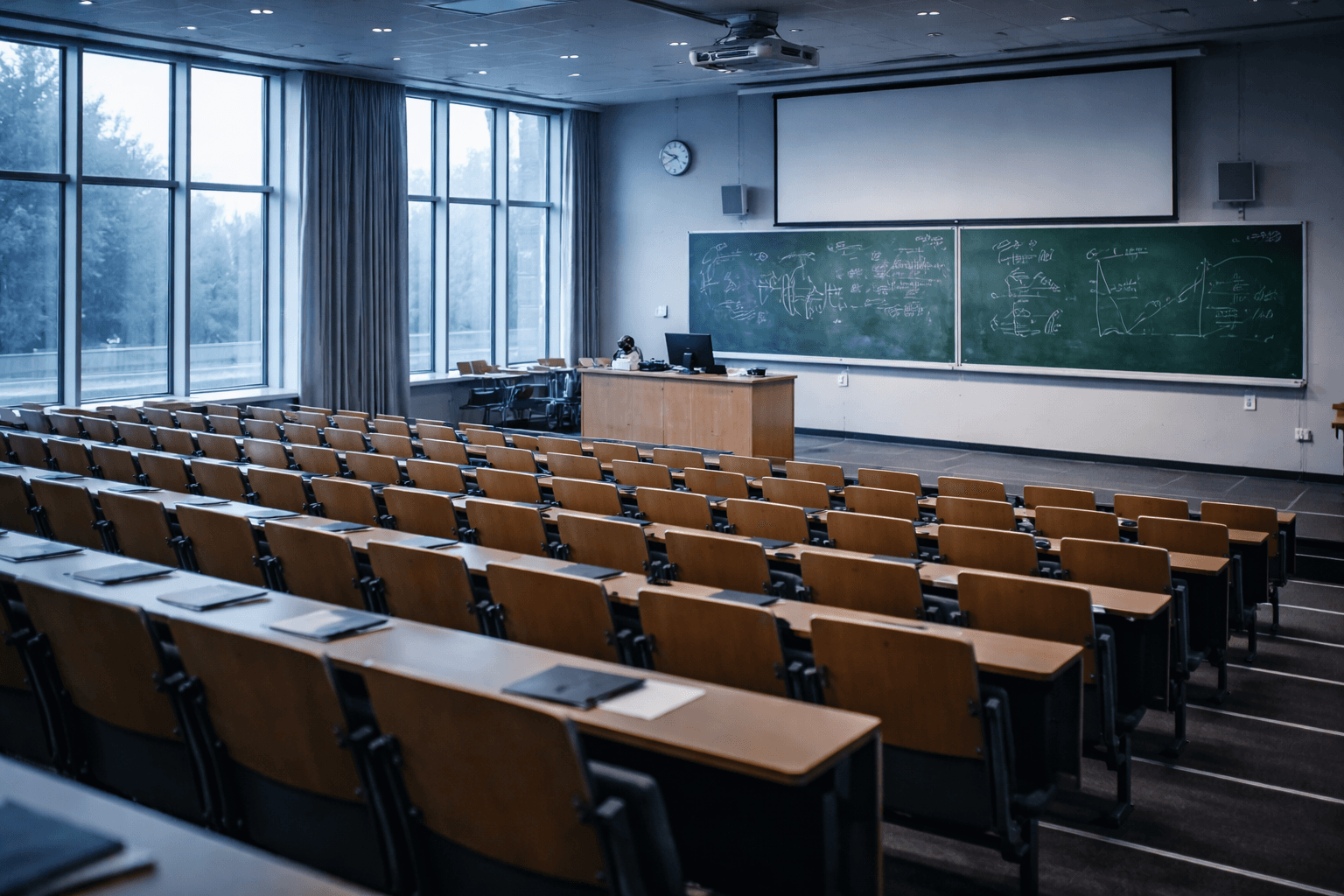 Education - Lecture hall at sunrise