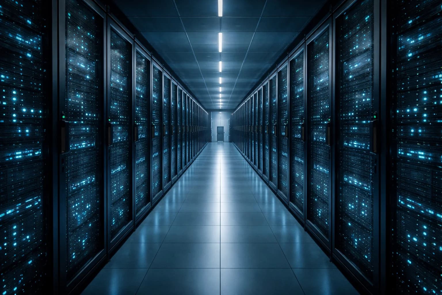 Technology - Data center corridor